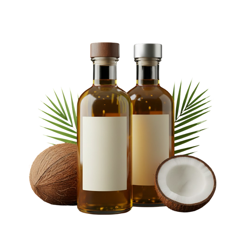 Natural Coconut Oil Bottles